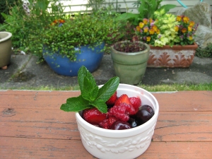 Fresh berries. Hooray!